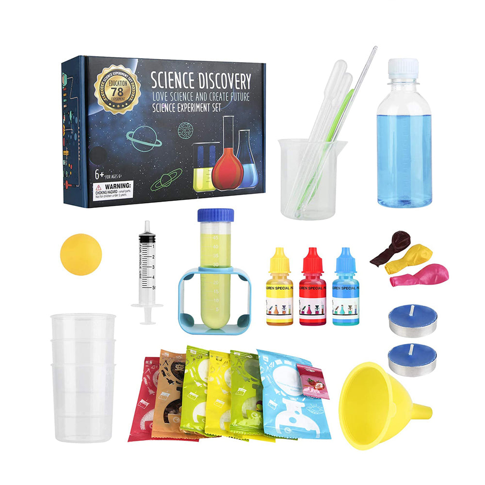 78 Chemical Experiments Contained Child Amazon Best Selling Toys Educational Cognitive Toy Kid Science Experimental Sets, Science Kit For Kids, Ages 6 Years Plus