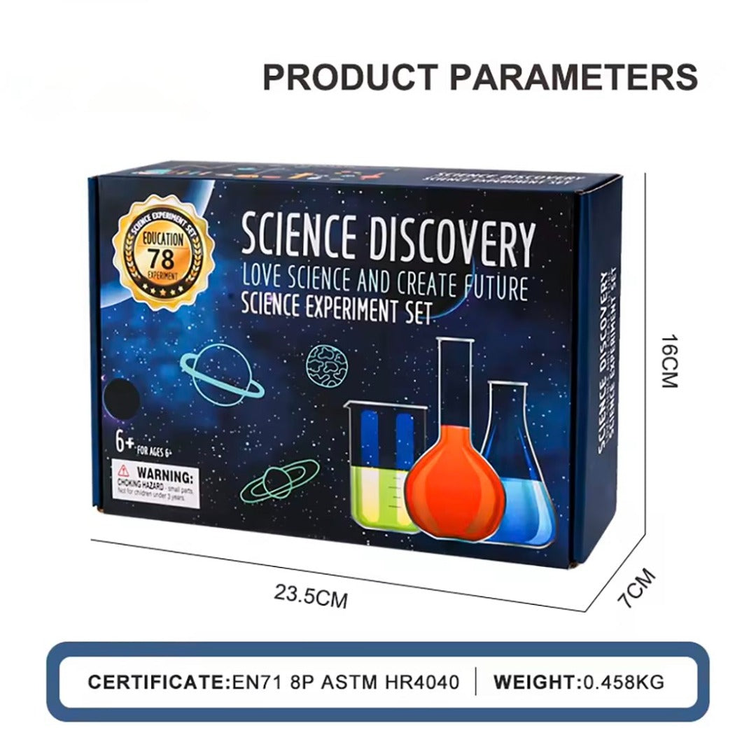 78 Chemical Experiments Contained Child Amazon Best Selling Toys Educational Cognitive Toy Kid Science Experimental Sets, Science Kit For Kids, Ages 6 Years Plus