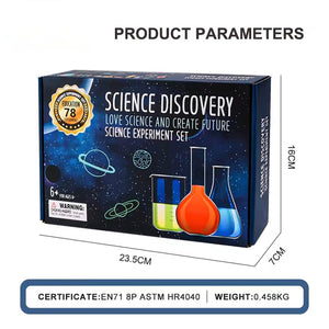 78 Chemical Experiments Contained Child Amazon Best Selling Toys Educational Cognitive Toy Kid Science Experimental Sets, Science Kit For Kids, Ages 6 Years Plus