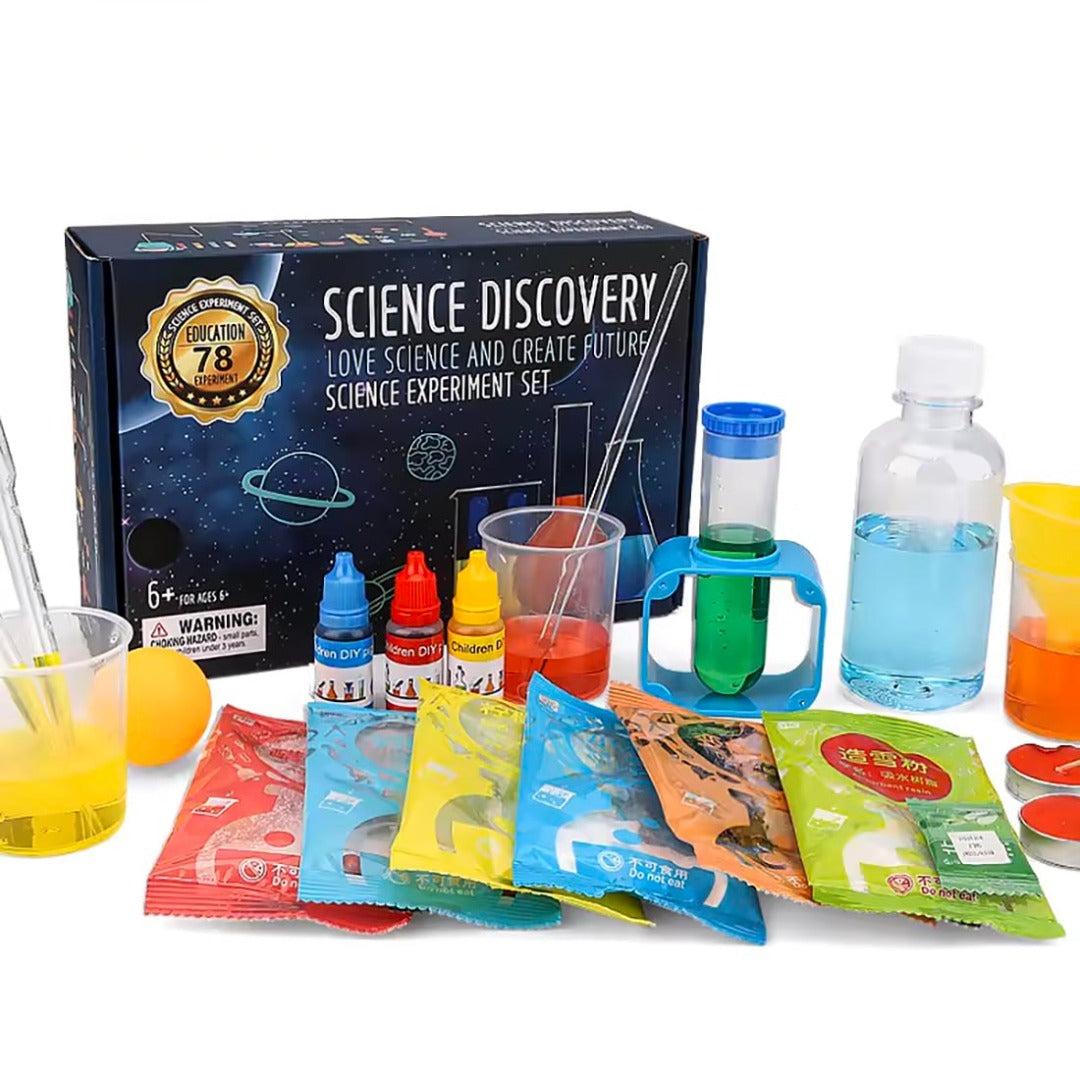78 Chemical Experiments Contained Child Amazon Best Selling Toys Educational Cognitive Toy Kid Science Experimental Sets, Science Kit For Kids, Ages 6 Years Plus