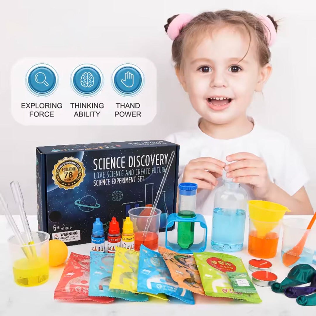 78 Chemical Experiments Contained Child Amazon Best Selling Toys Educational Cognitive Toy Kid Science Experimental Sets, Science Kit For Kids, Ages 6 Years Plus