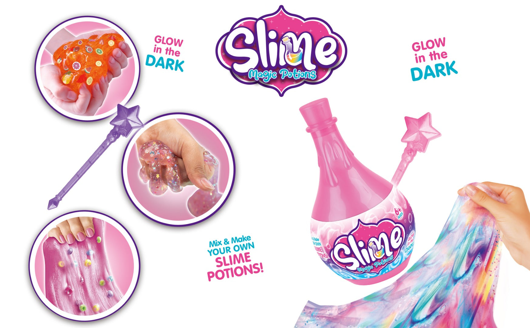 Personalized Funny Stress Relief Kid Diy Crystal Slime Making Kit Diy Toy Set Accessories Toy Funny Gift Set For Girls Boys Toys Kids Kits Art Craft Aged 6+ one bottle supplied
