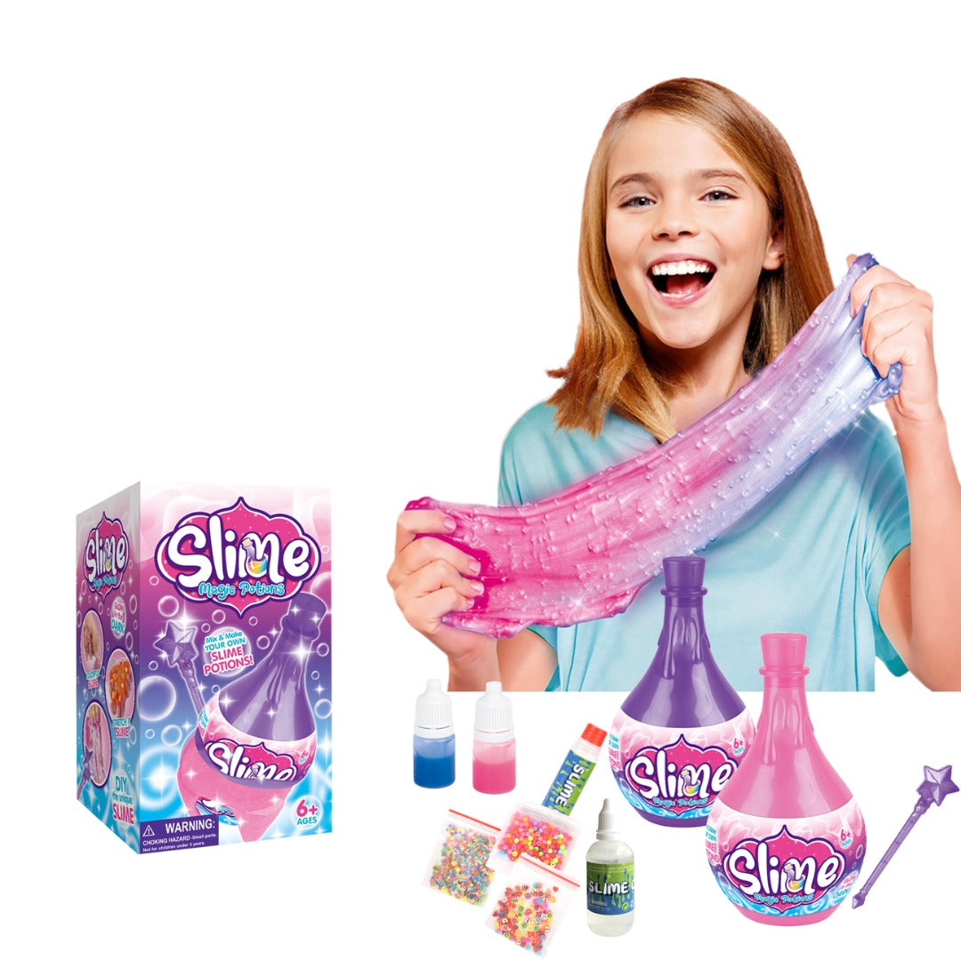 Personalized Funny Stress Relief Kid Diy Crystal Slime Making Kit Diy Toy Set Accessories Toy Funny Gift Set For Girls Boys Toys Kids Kits Art Craft Aged 6+ one bottle supplied