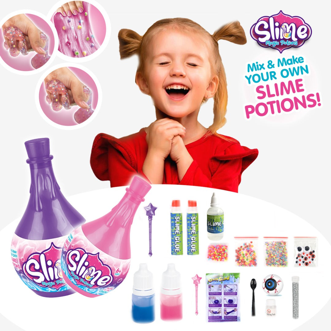 Personalized Funny Stress Relief Kid Diy Crystal Slime Making Kit Diy Toy Set Accessories Toy Funny Gift Set For Girls Boys Toys Kids Kits Art Craft Aged 6+ one bottle supplied