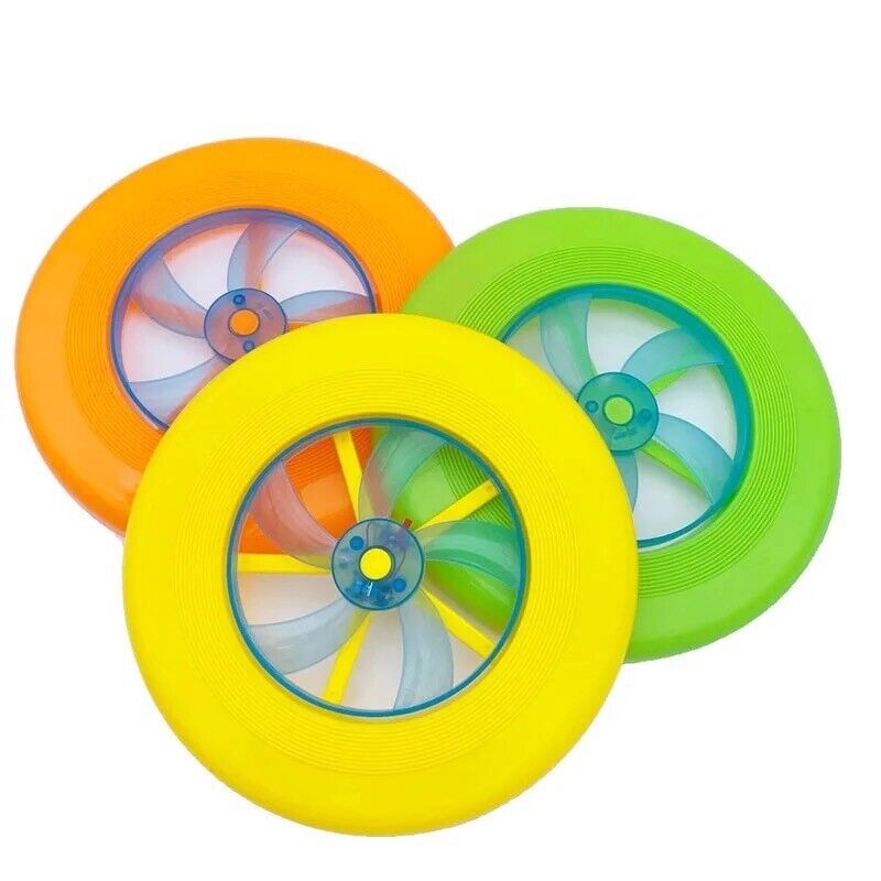 COO11 Light up Frisbee (7pcs) Kids LED Flying Disc and Boomerang For Outdoor Games Toy (Jumbo Pack 7 in 1)