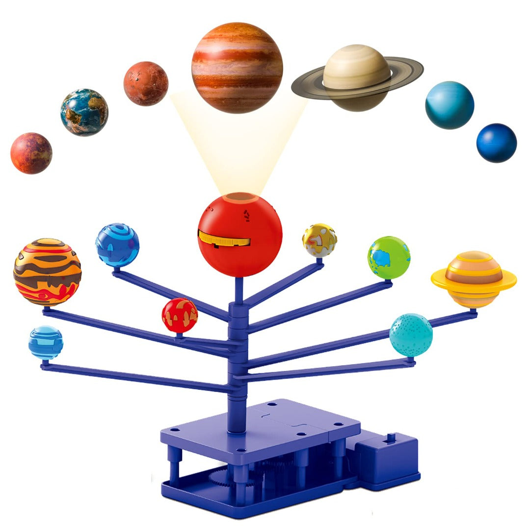 Sobebear Combo Pack- Planets Solar System Science Astronomy Space Planets Exploration Model Platinum Projector Toy with Garden Maze Planter Fun Science STEM Plant Growing for Girls & Boys Age 8+ Year