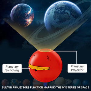 Sobebear Combo Pack- Planets Solar System Science Astronomy Space Planets Exploration Model Platinum Projector Toy with Garden Maze Planter Fun Science STEM Plant Growing for Girls & Boys Age 8+ Year