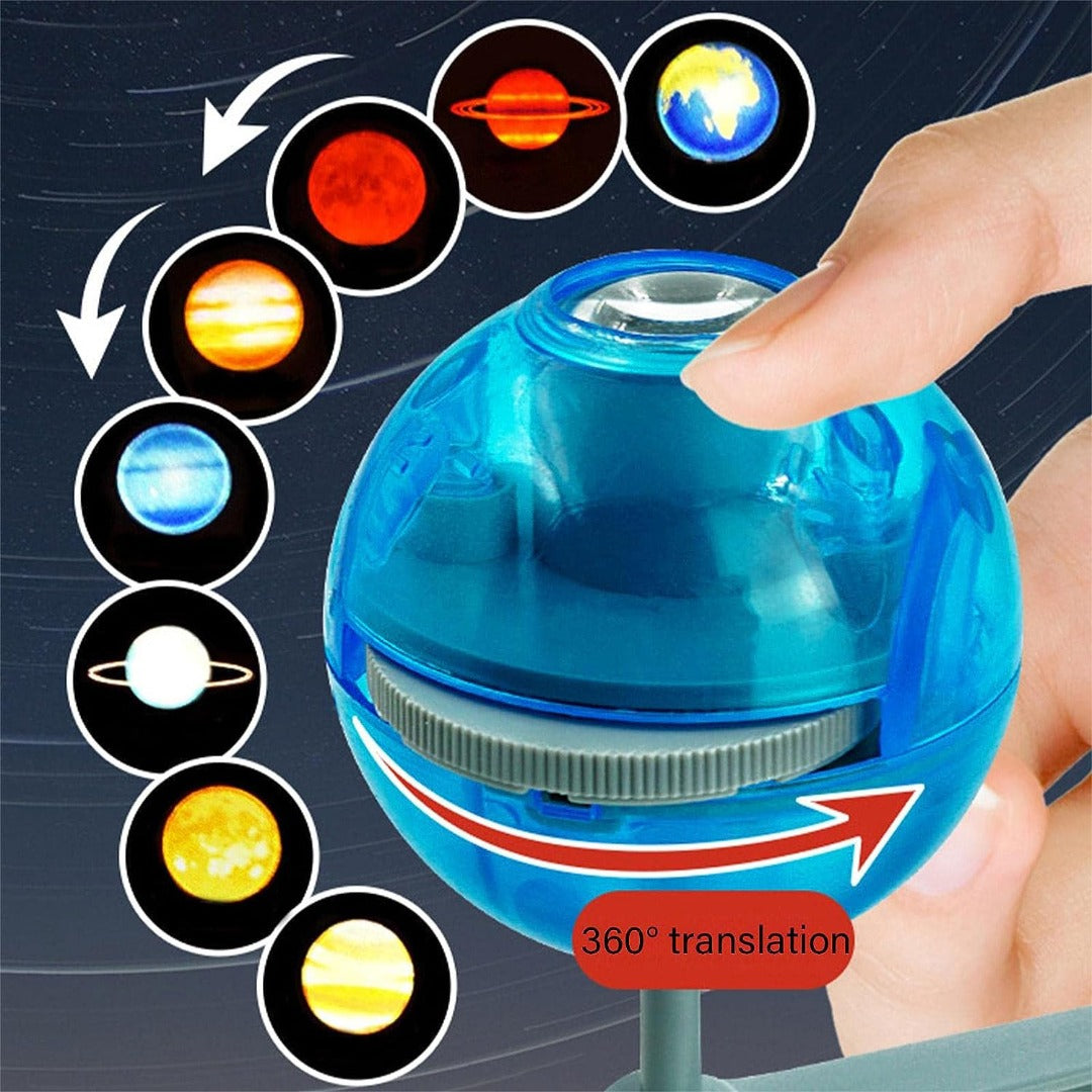Sobebear Combo Pack- Planets Solar System Science Astronomy Space Planets Exploration Model Platinum Projector Toy with Garden Maze Planter Fun Science STEM Plant Growing for Girls & Boys Age 8+ Year
