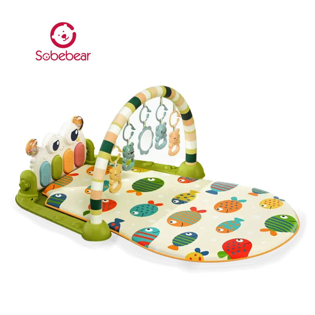 Coo11 Babycare Educational, Fitness Rack, Kick and Play Piano, Gym Activity Center with Music and Lights, Electronic Learning Toys for Infants, Toddlers, Newborn, Girls and Boys Ages 0 to 6 Months