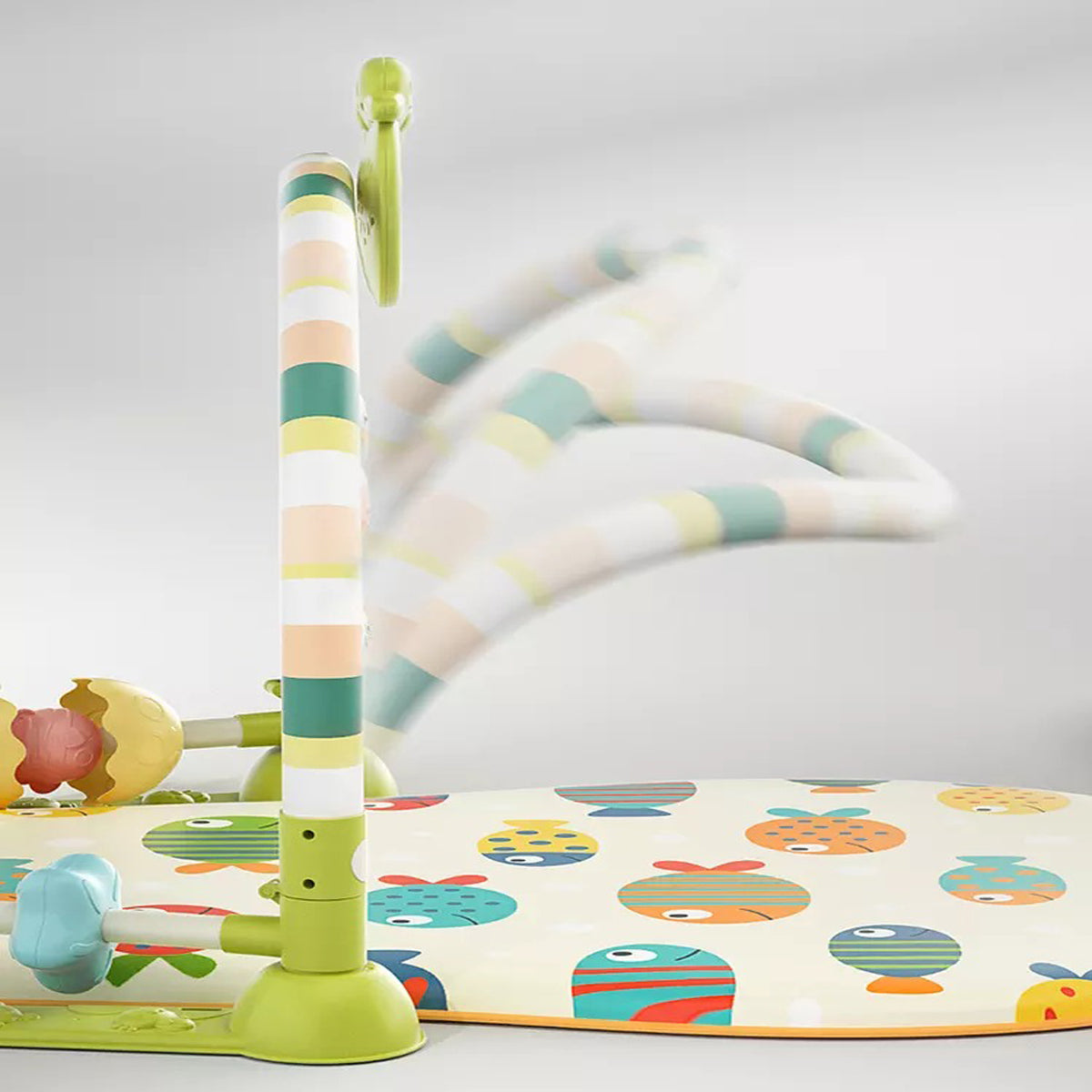 Coo11 Babycare Educational, Fitness Rack, Kick and Play Piano, Gym Activity Center with Music and Lights, Electronic Learning Toys for Infants, Toddlers, Newborn, Girls and Boys Ages 0 to 6 Months
