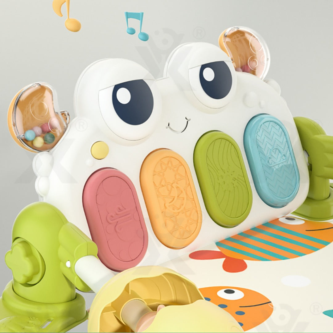 Coo11 Babycare Educational, Fitness Rack, Kick and Play Piano, Gym Activity Center with Music and Lights, Electronic Learning Toys for Infants, Toddlers, Newborn, Girls and Boys Ages 0 to 6 Months