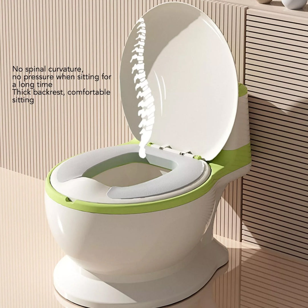 Coo11 Kids Potty Training Seat|Travel Potty Toilet Seat|Removable Bowl|Soft PU Cushion|Suitable Gift for 18+ Months Toddlers and Kids (Green)