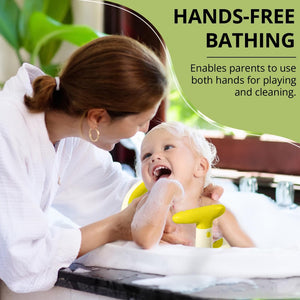 Coo11 InFant Bath Seat|Baby Bath Seat|Secure and ,Non-Slip soft and Comfortable New Born Breathable Rubber Soft with Back Support Chair (Yellow) 6 month and Up