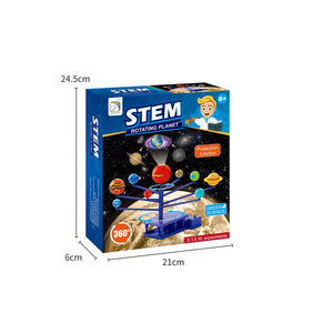 Sobebear Combo Pack- Planets Solar System Science Astronomy Space Planets Exploration Model Platinum Projector Toy with Garden Maze Planter Fun Science STEM Plant Growing for Girls & Boys Age 8+ Year