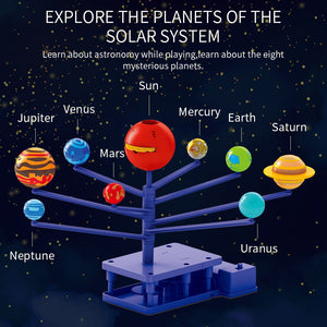 Sobebear Combo Pack- Planets Solar System Science Astronomy Space Planets Exploration Model Platinum Projector Toy with Garden Maze Planter Fun Science STEM Plant Growing for Girls & Boys Age 8+ Year