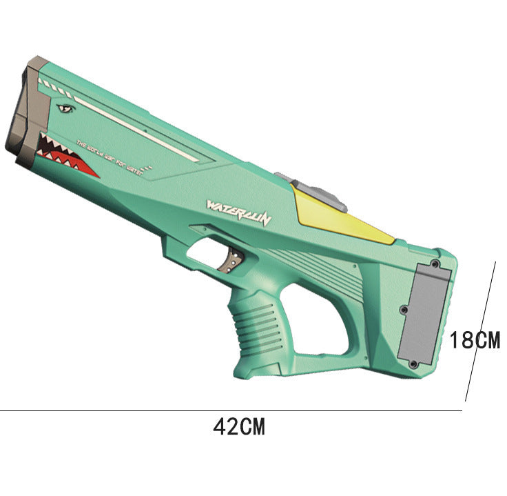Coo11 42CM Pretend Play Rechargeable Electric Water Gun, Kids Water blaster Squirt Guns Toy Plastic, Outdoor Summer fun Beach Toy Game for Boys, Girls & Adults Pack of 2