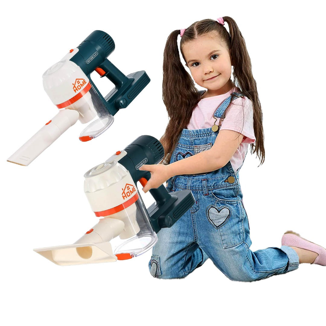 Coo11 Kids 3 in1 Kitchen Housekeeping Vacuum Cleaners and Kitchen Pretend Play Toy Housekeeping Tools Home Cleaning Accessories Toy for Kids 3 Years and Up