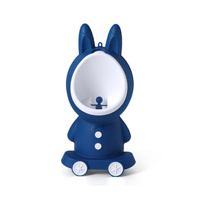 Coo11 Boys Wall-Mounted Rabbit Design Urinal Pot, Toddler Toilet Training Pee Stand, Adjustable Height, Easy to Clean, Lightweight, Convenient for 6 Months to 5 Years kids, Easy to Use