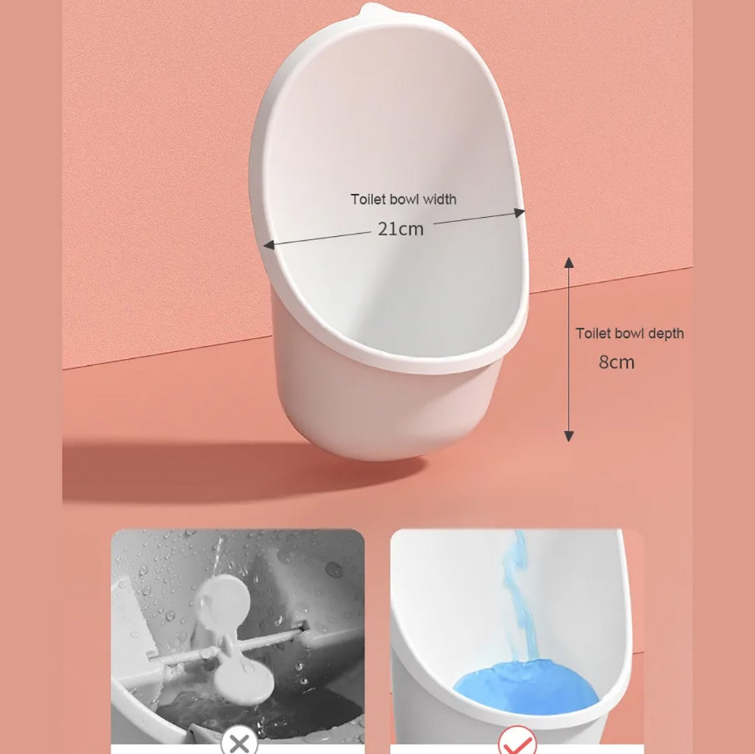 Coo11 Urinal for Toddlers Wall Mounted Stand Up Potty Urinal toilet Adjustable Height Whale Design Baby Urinal Pot, Toilet Training Pee Stand, Easy to Clean, Convenient for 1 year & Above (Yellow)