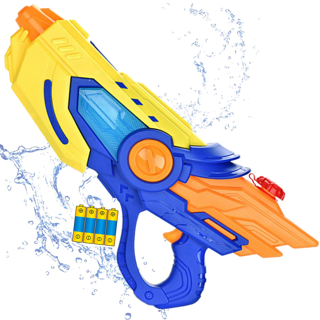 Coo11 45CM Kids Electric Water Gun, Powerful Water Pistol with 600ml Large Capacity, 33ft Long Range, Cool LED Light Leak-Proof, Water Blaster Gun for Summer Pool Party Beach (Blue)