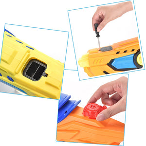 Coo11 45CM Kids Electric Water Gun, Powerful Water Pistol with 600ml Large Capacity, 33ft Long Range, Cool LED Light Leak-Proof, Water Blaster Gun for Summer Pool Party Beach (Blue)