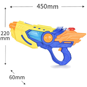 Coo11 45CM Kids Electric Water Gun, Powerful Water Pistol with 600ml Large Capacity, 33ft Long Range, Cool LED Light Leak-Proof, Water Blaster Gun for Summer Pool Party Beach (Blue)
