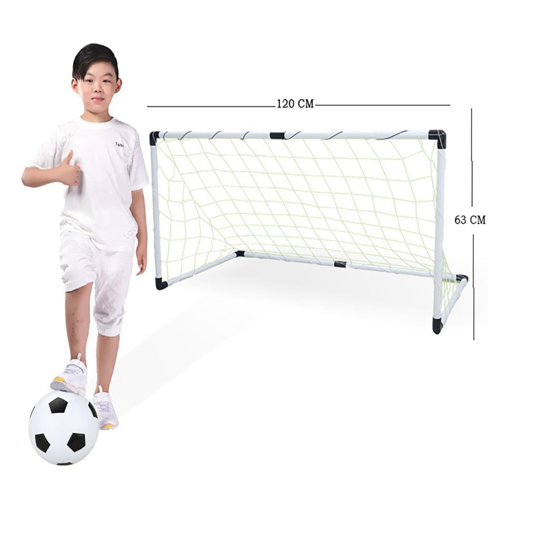 Coo11 Kids Soccer Training with Football Net Play Set Stand for Garden Training Indoor Outdoor Increase Coordination & Footwork One Goal Net Sport Games
