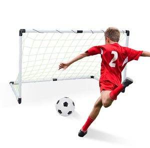Coo11 Kids Soccer Training with Football Net Play Set Stand for Garden Training Indoor Outdoor Increase Coordination & Footwork One Goal Net Sport Games