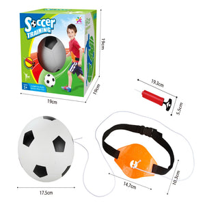 Coo11 Kids Soccer Training with Football Net Play Set Stand for Garden Training Indoor Outdoor Increase Coordination & Footwork One Goal Net Sport Games