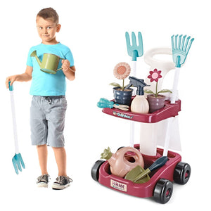 Sobebear Kids Gardening Toy Set, Gardening Tools Set with Realistic Gardening Accessories, Fun, Educational & Learning Game Play Set Perfect for Boys & Girls 3+ Years (Multicolor)