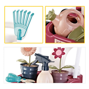 Sobebear Kids Gardening Toy Set, Gardening Tools Set with Realistic Gardening Accessories, Fun, Educational & Learning Game Play Set Perfect for Boys & Girls 3+ Years (Multicolor)