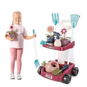 Sobebear Kids Gardening Toy Set, Gardening Tools Set with Realistic Gardening Accessories, Fun, Educational & Learning Game Play Set Perfect for Boys & Girls 3+ Years (Multicolor)