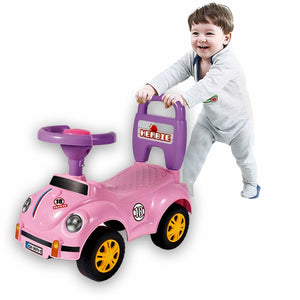 Coo11 Kids Ride-on Push Car 4 Wheel Push Car Fun Animal Design with Music & Sound Toy