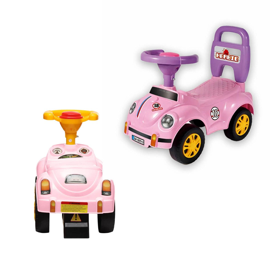 Coo11 Kids Ride-on Push Car 4 Wheel Push Car Fun Animal Design with Music & Sound Toy