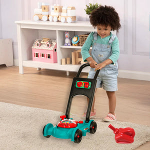 Coo11 7 Pcs Kids Grass Cutter Garden Tools Set Bubble Lawn Mower Machine with Cap Toys