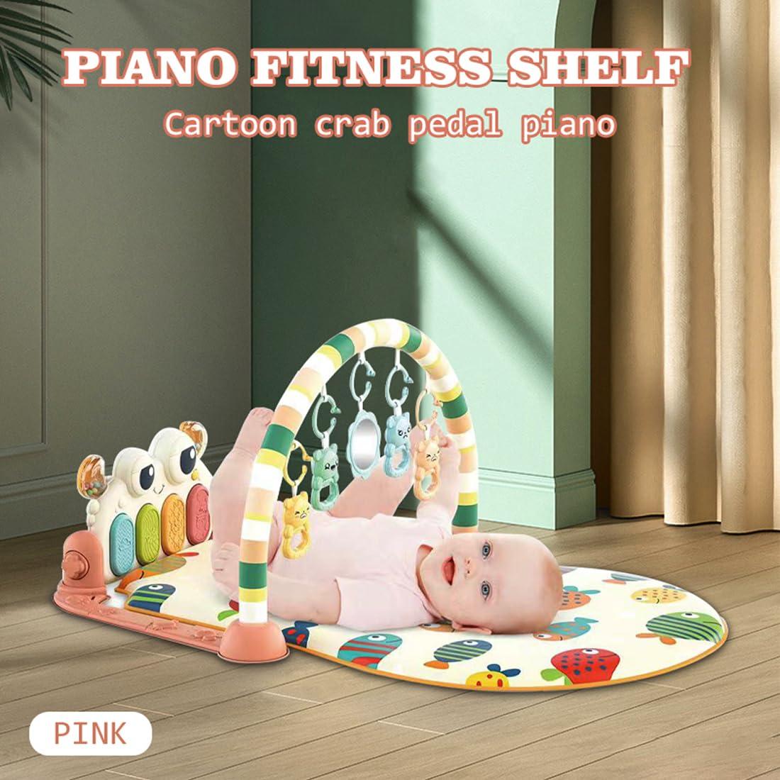 Baby Piano Gym mat Activity MAt with Toys and ratthle