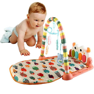 Baby Piano Gym mat Activity MAt with Toys and ratthle