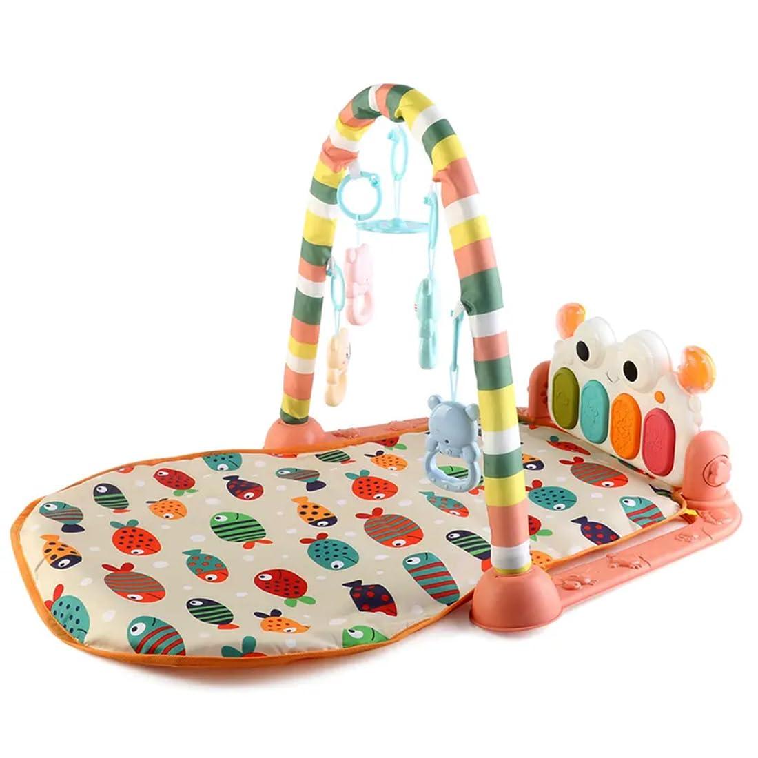 Baby Piano Gym mat Activity MAt with Toys and ratthle