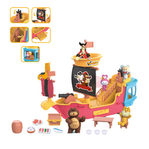 Coo11 Kids Role Play Pirate Boat Ship, Adventure Creative Treasures Toy, Figures & Accessories, Indoor Fun, Improves Skill Development, Perfect Gift For Girls & Boys, Suitable For 3+