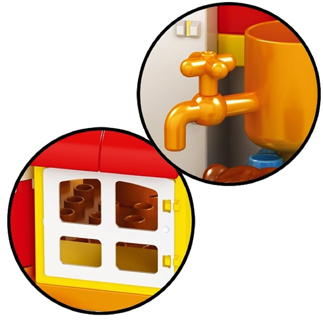 Coo11 Kids 116 Pcs Candy Cart Sweet House Building Blocks, Accessories Food Play e, Best Educational Role play Construction Toys Gift for Boys Girls, Adventure, Perfect Gift set