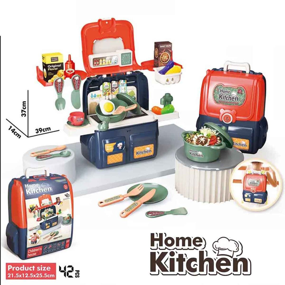 Coo11 Kitchen Cooking Accessories Play Set Toy for Kids, Pretend Play Modern Cooking Game, Educational Fun Time, Home Kitchen Toys for Children, Boys, Girls, Suitable for 3+