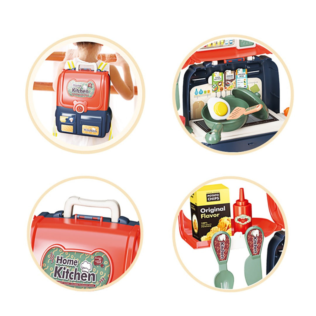 Coo11 Kitchen Cooking Accessories Play Set Toy for Kids, Pretend Play Modern Cooking Game, Educational Fun Time, Home Kitchen Toys for Children, Boys, Girls, Suitable for 3+