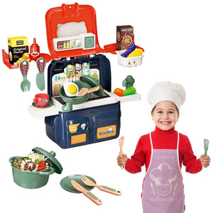 Coo11 Kitchen Cooking Accessories Play Set Toy for Kids, Pretend Play Modern Cooking Game, Educational Fun Time, Home Kitchen Toys for Children, Boys, Girls, Suitable for 3+