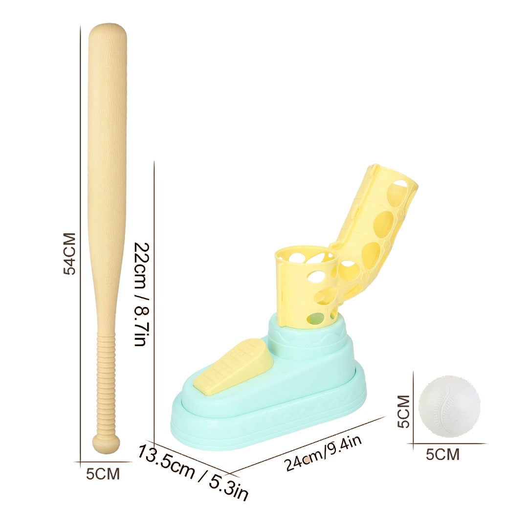Coo11 kids Baseball Launcher Practice Machine Set, Indoor Sports Toys, Sports Equipment, Automatic Serve Softball, Portable, Lightweight, Early Development, Perfect Gift for Boys & Girls