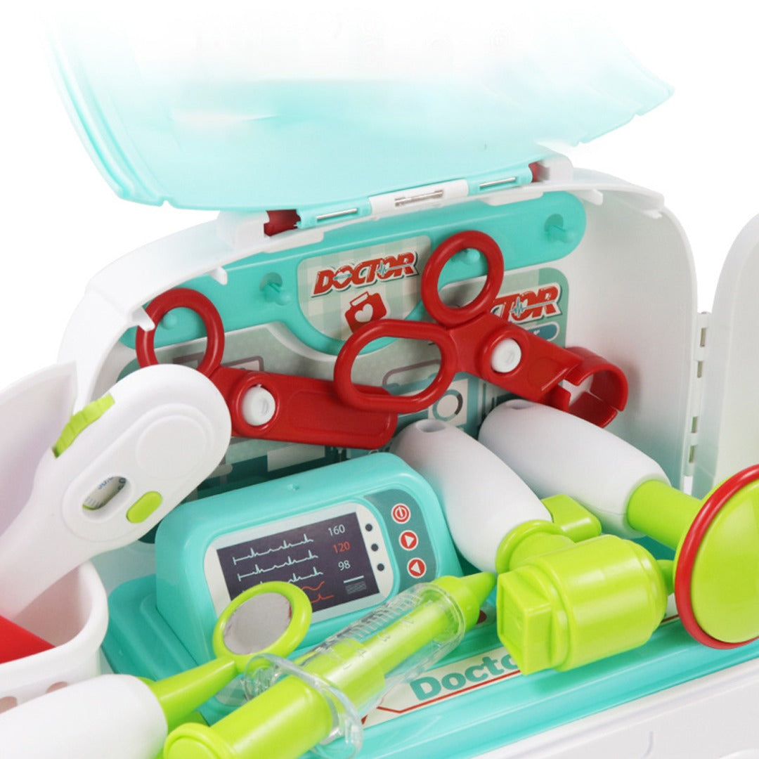Coo11 2-in-1 Doctor Kit for Kids, Medical Backpack, Improves Skill & Development, Eduaction Fun, Pretend Play Set, Simulation Props, Gift for Boys and Girls, Suitable for 3+