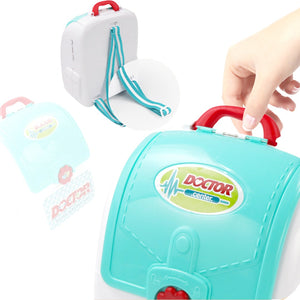 Coo11 2-in-1 Doctor Kit for Kids, Medical Backpack, Improves Skill & Development, Eduaction Fun, Pretend Play Set, Simulation Props, Gift for Boys and Girls, Suitable for 3+