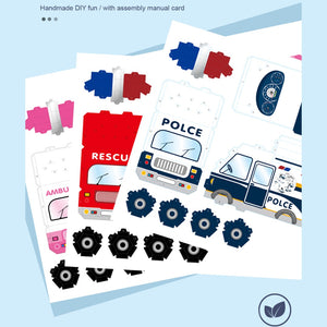 Kids Role Play custom Police car Fire Truck Toy Emergency Rescue Fire Truck cardboard box Educational Vehicles Engine Play Set & Kids Military Battle Tank, Learning Play Set & Kids Space Astronaut Carton Cardboard Box for Kids