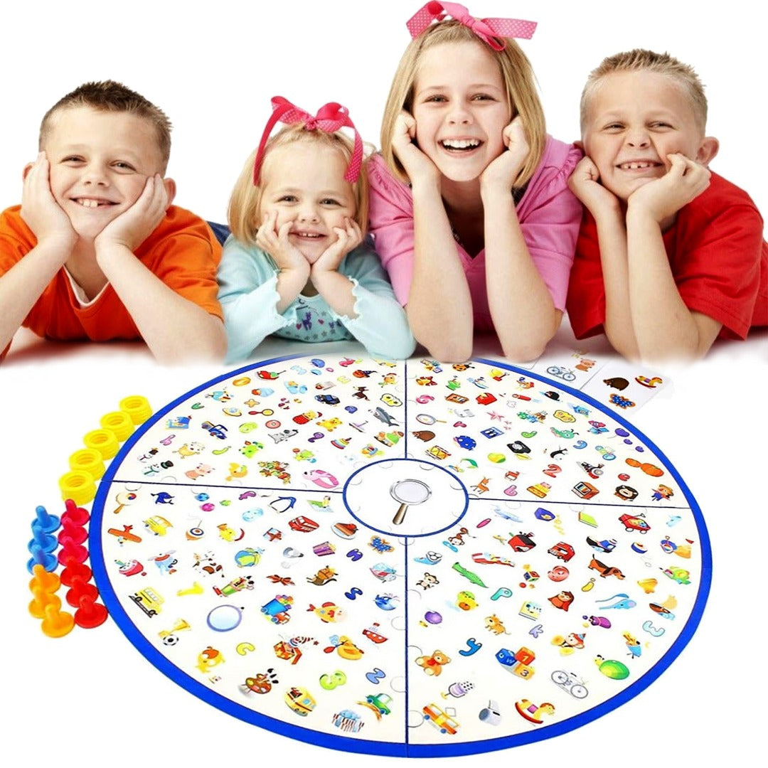Small Reconnaissance War Search Graph Mental War Observation Reaction Force Interactive Card Game - Best Party Games. Super Fun Game For Families, Teens, And Adults-the Little Detective Looked For The Picture
