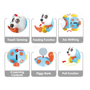 Coo11 Vibrant Color Battery Operated Exquisite Craftmanship Hand-on Ability Training Puppy Robot Toys For Children, Portable, Lightweight, Perfect Gift for Boys & Children, Suitable for 3+