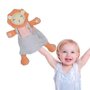 Coo11 Kids Lion Soothing Toy, Lightweight Cuddly Toy with Sound, Convenient for Travel, Easy to Wash, Portable, Plush Toy for Baby Girls & Boys, Suitable for Ages 0 Months +